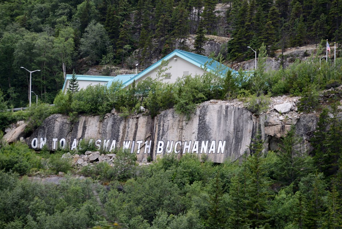 26 On To Alaska With Buchanan Painted Rock From The White Pass and Yukon Route Train As It Nears Skagway